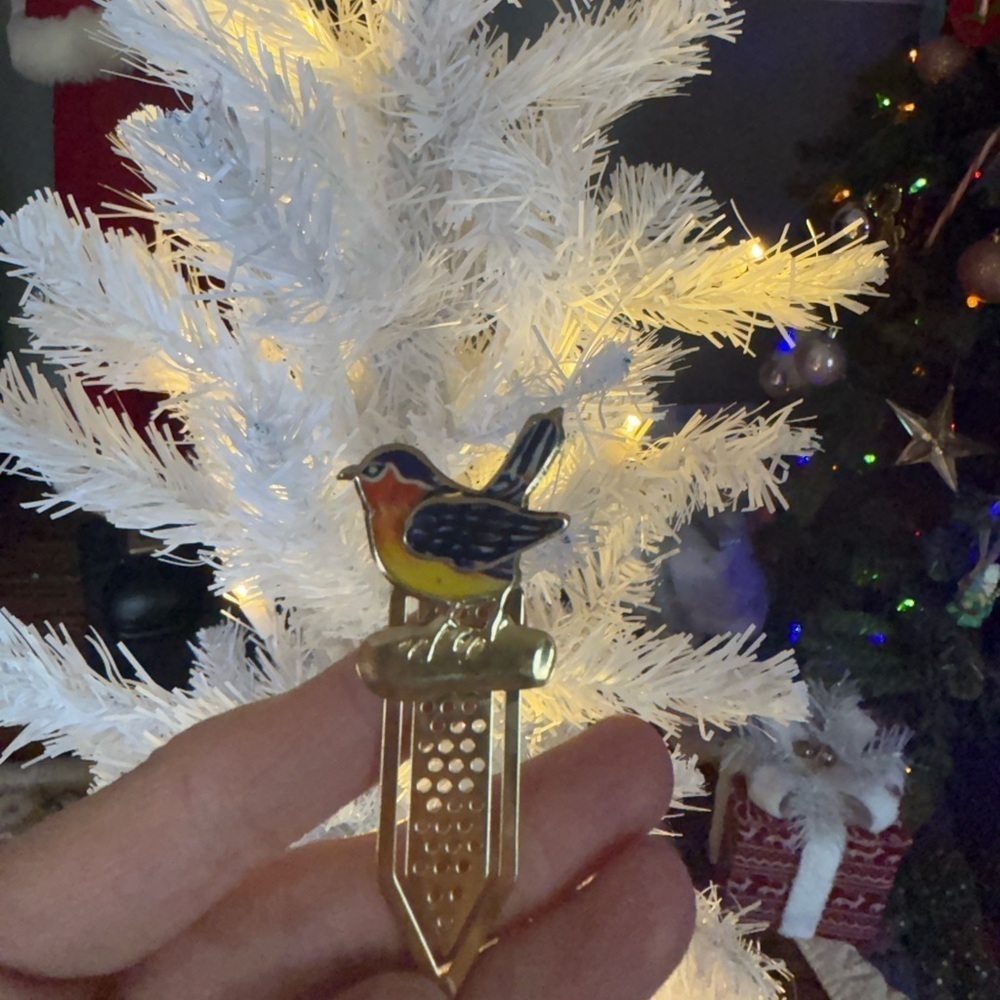 Gold and Yellow Bird Ornament
